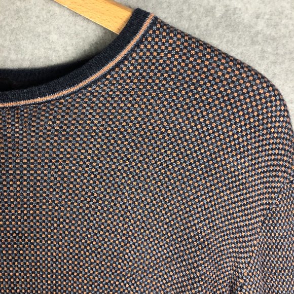 Saks Fifth Avenue Crewneck Sweater Wool Silk Size Medium - Picture 2 of 6